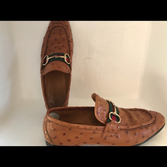 Gucci Shoes Gucci Ostrich Loafers Rare Poshmark